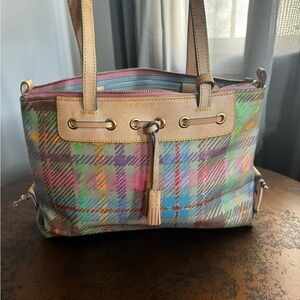 Plaid Multicolor Tote Bag